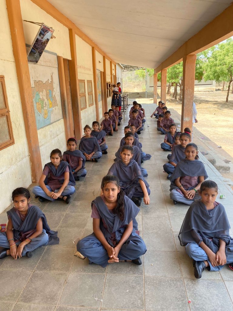 Providing uniforms for children in rural India